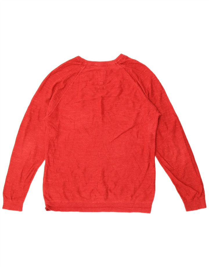 Jersey con cuello barco para hombre de Fat Face Algodón rojo medio