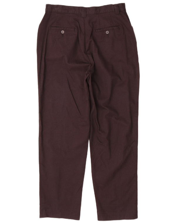 Lee Pantalones casuales cónicos de cintura alta para mujer US 12 Large W30 L28 Negro