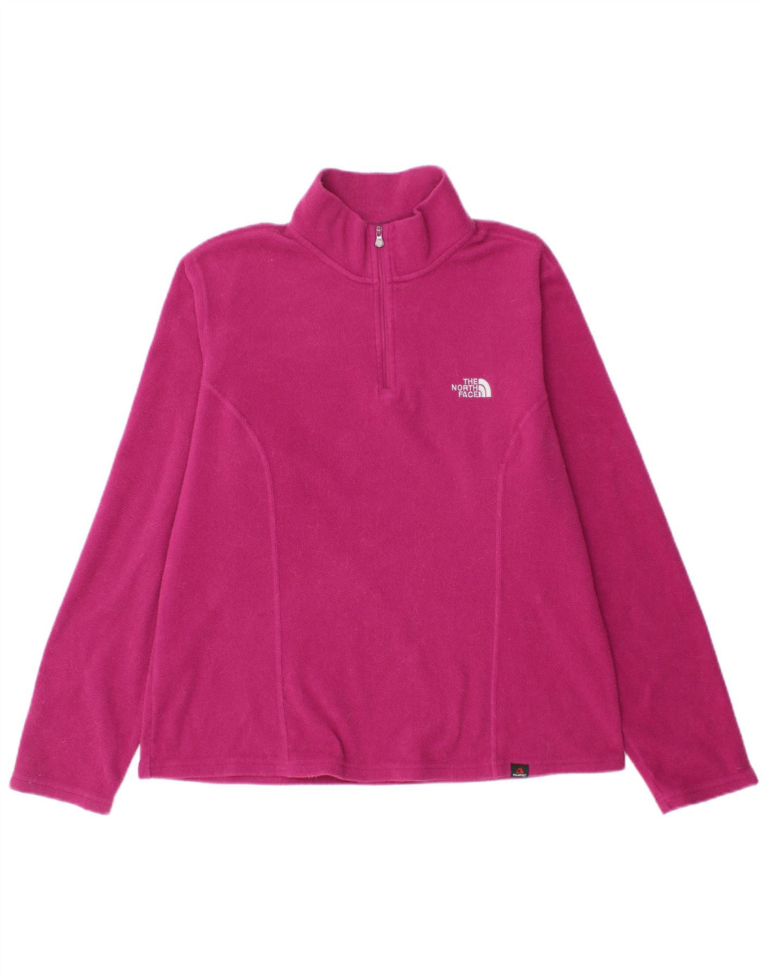 The North Face Jersey de forro polar con cuello y cremallera para mujer UK 46 Poliéster rosa grande