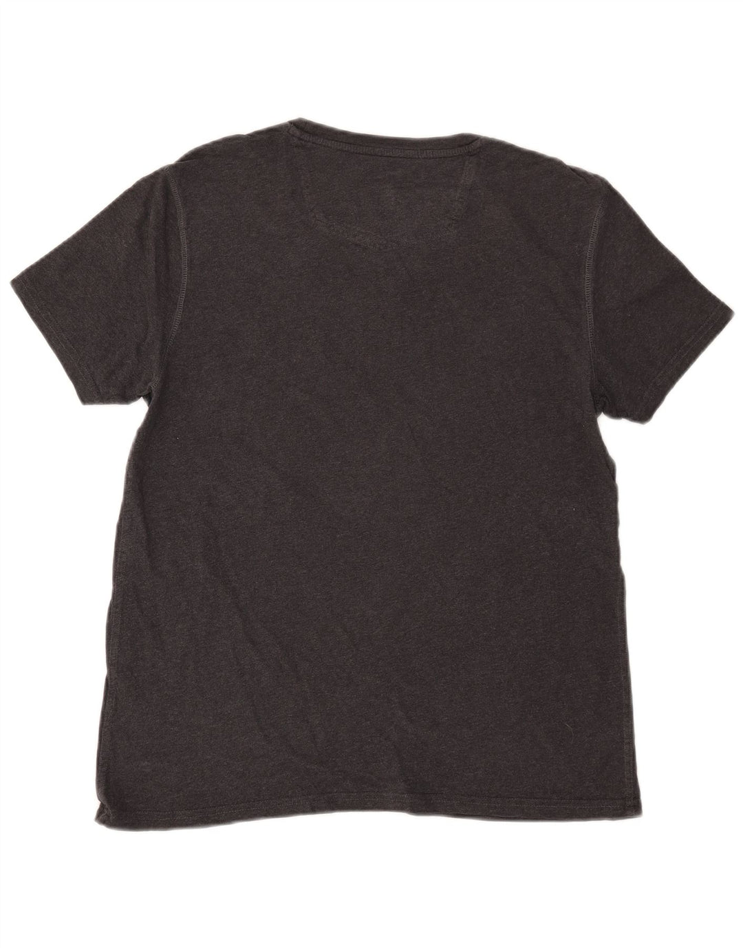 FAT FACE Camiseta Hombre Top Algodón Gris Medio