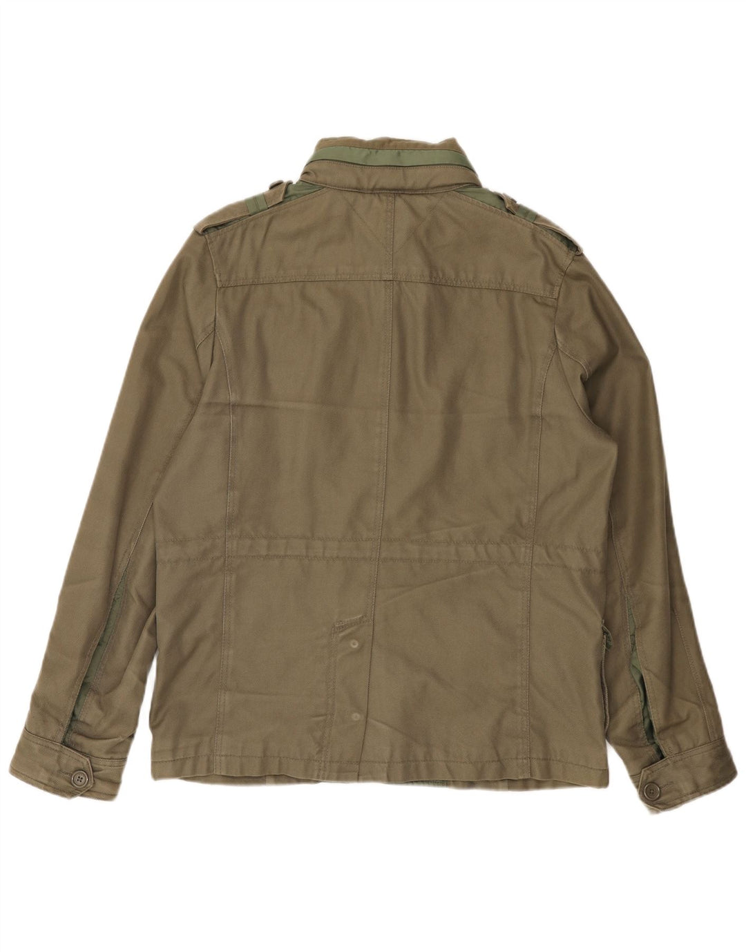 TOMMY HILFIGER Chaqueta militar Heritage para hombre UK 38 Algodón caqui mediano
