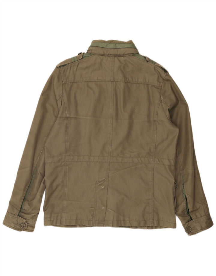 TOMMY HILFIGER Chaqueta militar Heritage para hombre UK 38 Algodón caqui mediano