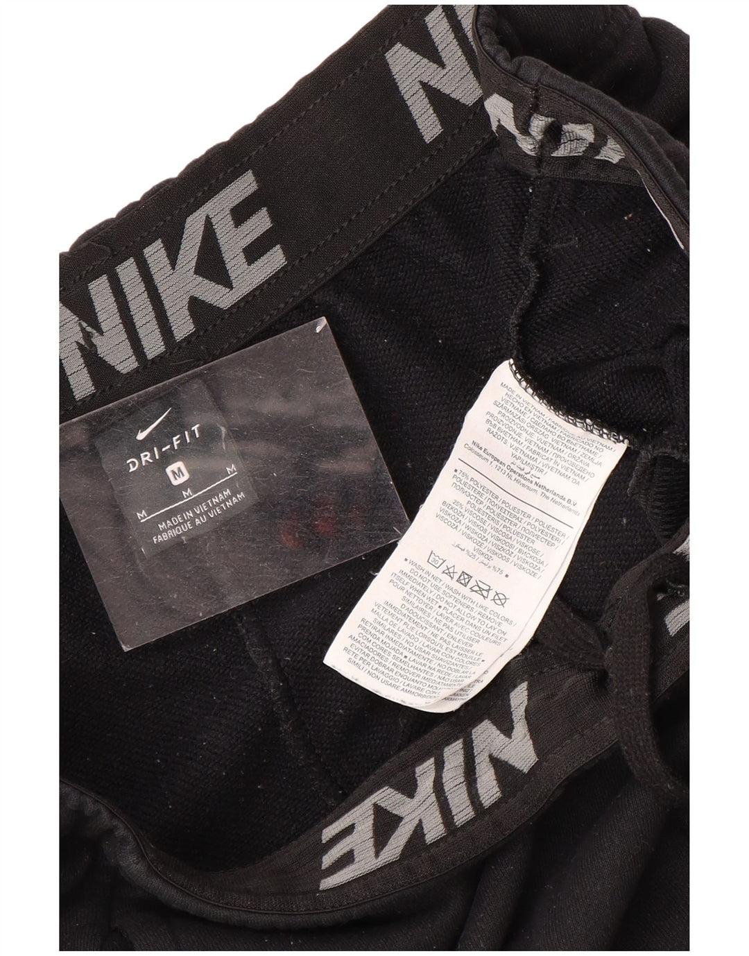 Nike Hombre Dri Fit Chándal Pantalones Joggers Mediano Negro Poliéster
