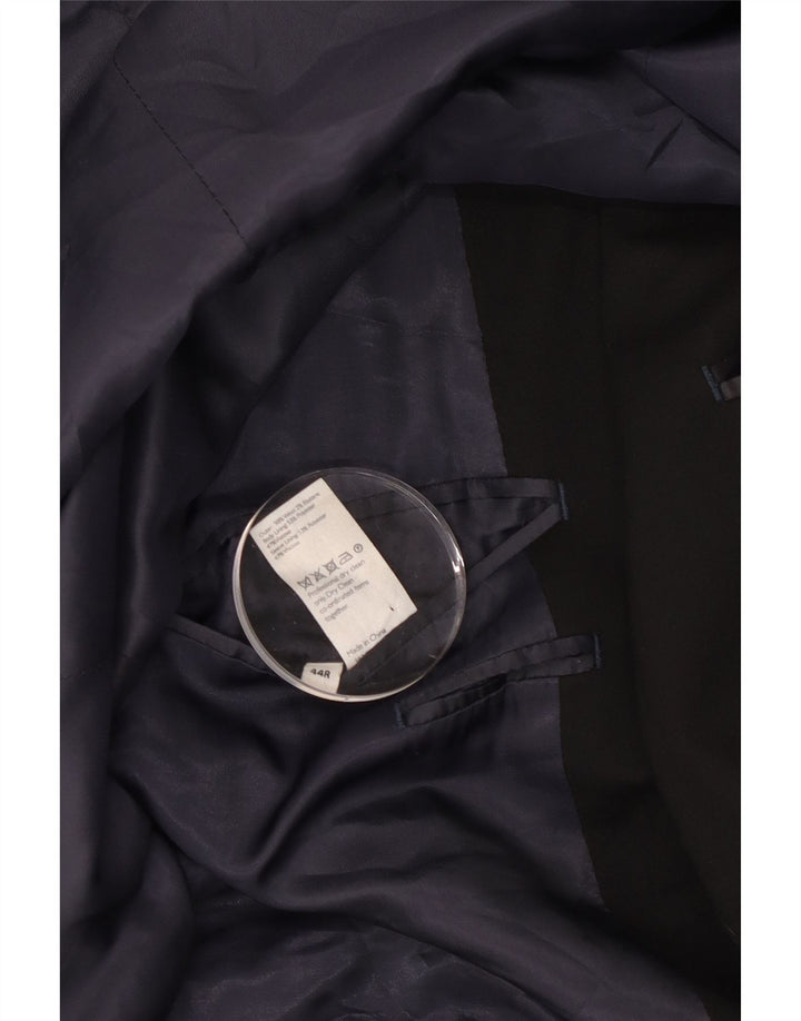 John Lewis Chaqueta tipo blazer con 2 botones y ajuste a medida para hombre UK 44 2XL Lana negra
