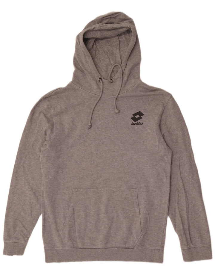 Jersey Con Capucha Lotto Hombre Gris Medio Moteado