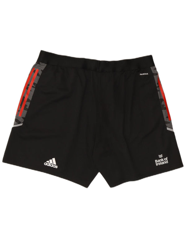 Adidas Mens Munster Rugby Graphic Sport Shorts 2XL Negro Geométrico