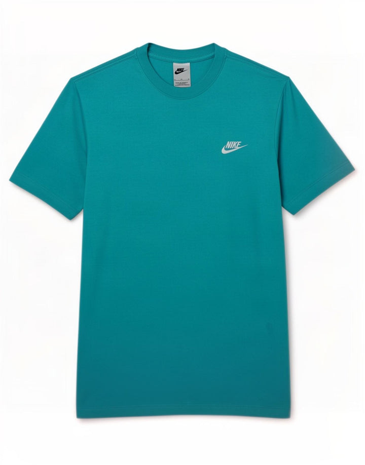 Camiseta Nike Hombre Top Azul Medio Algodón