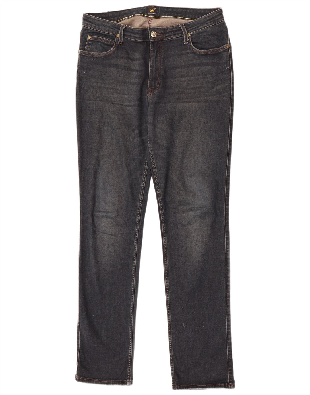 Vaqueros rectos Marion para hombre Lee W33 L33 Algodón azul marino