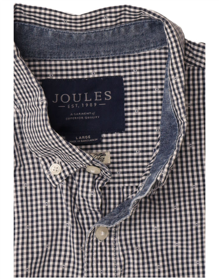 Camisa Joules para hombre talla grande a cuadros azul marino