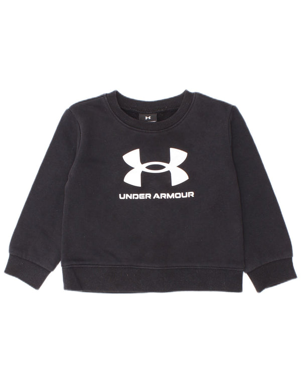 Under Armour Camiseta gráfica para bebés niños 18-24 meses Algodón negro