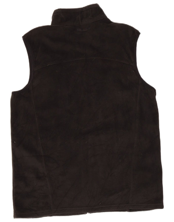 Eddie Bauer Chaleco polar para hombre UK 40 Grande Poliéster negro