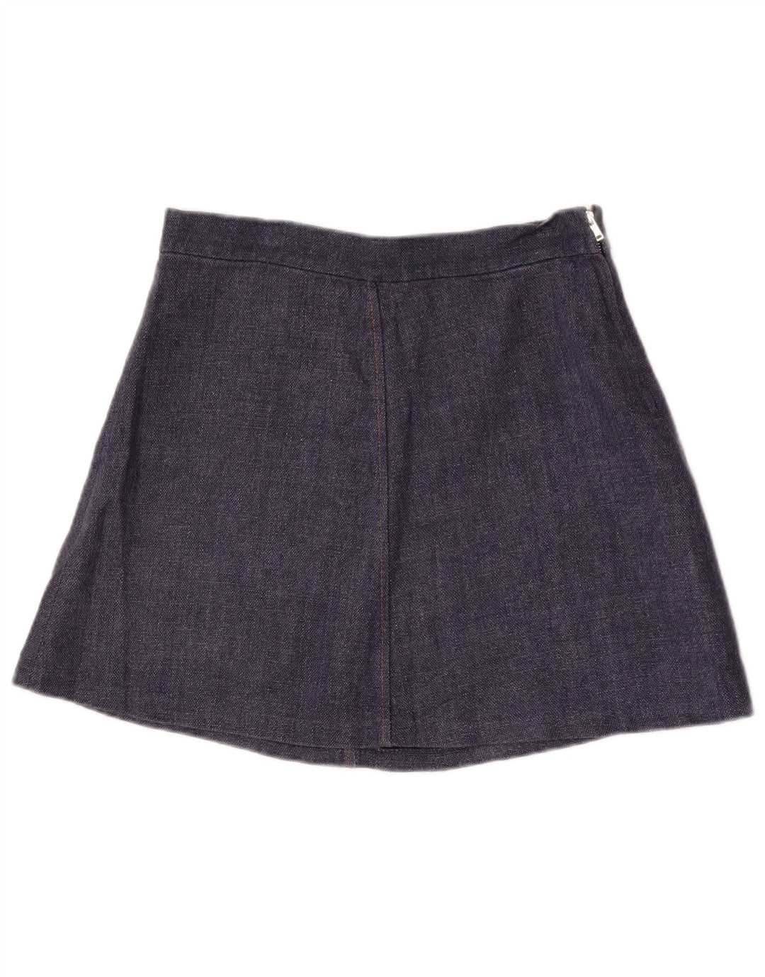 Zara Mujer Minifalda Mediana W28 Azul