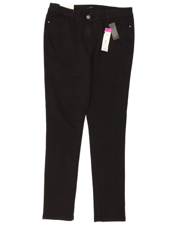 M&Co Vaqueros ajustados Selina para mujer UK 14 Large W32 L30 Algodón negro