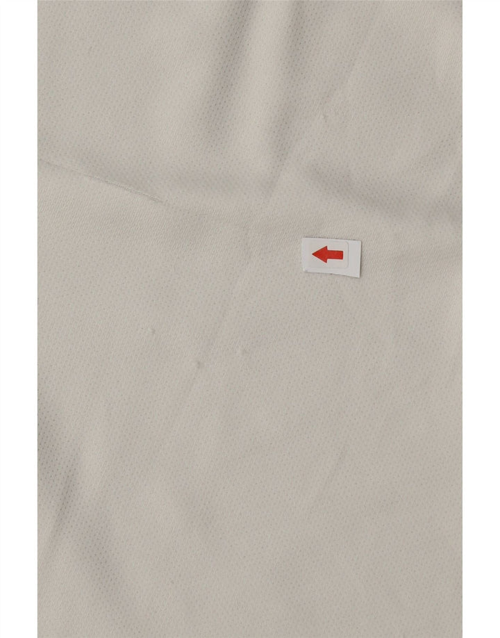 Nike Dri Fit Graphic Camiseta para hombre, talla pequeña, poliéster blanco
