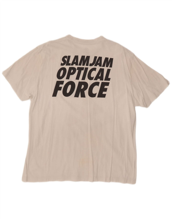 NIKE Camiseta gráfica para hombre UK 45/47 XL Blanco Algodón