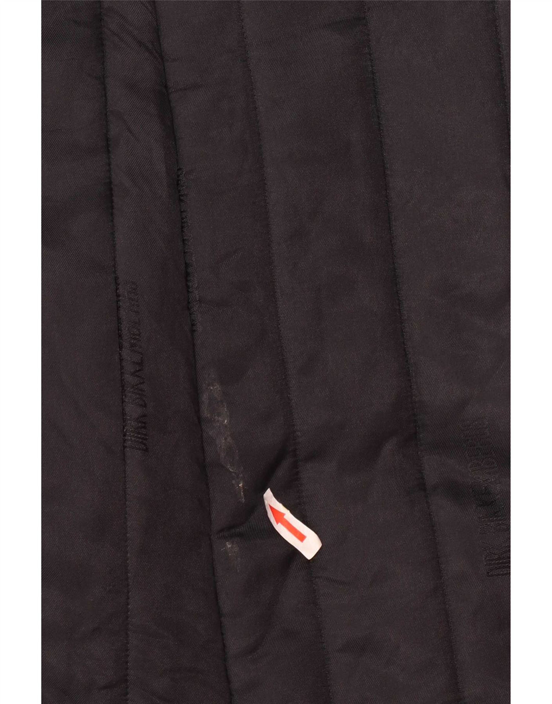 Vintage mujer acolchado abrigo Reino Unido 16 grande negro