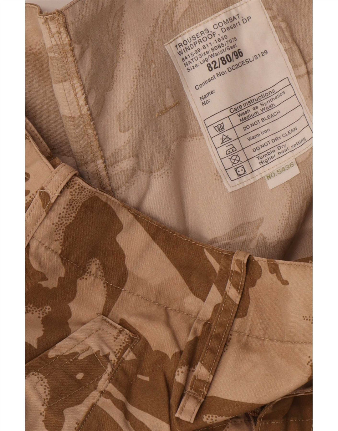Pantalones cargo rectos vintage para hombre W32 L31 Marrón