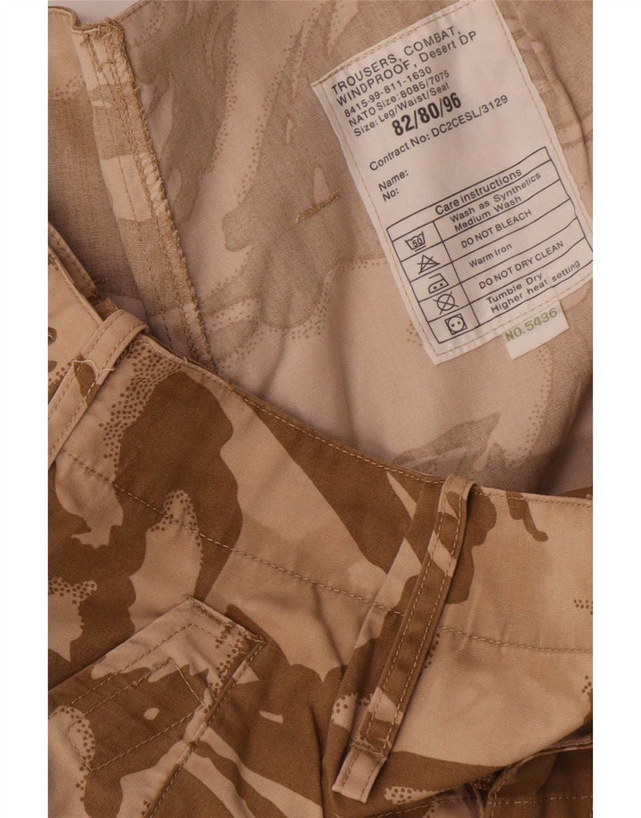 Pantalones cargo rectos vintage para hombre W32 L31 Marrón
