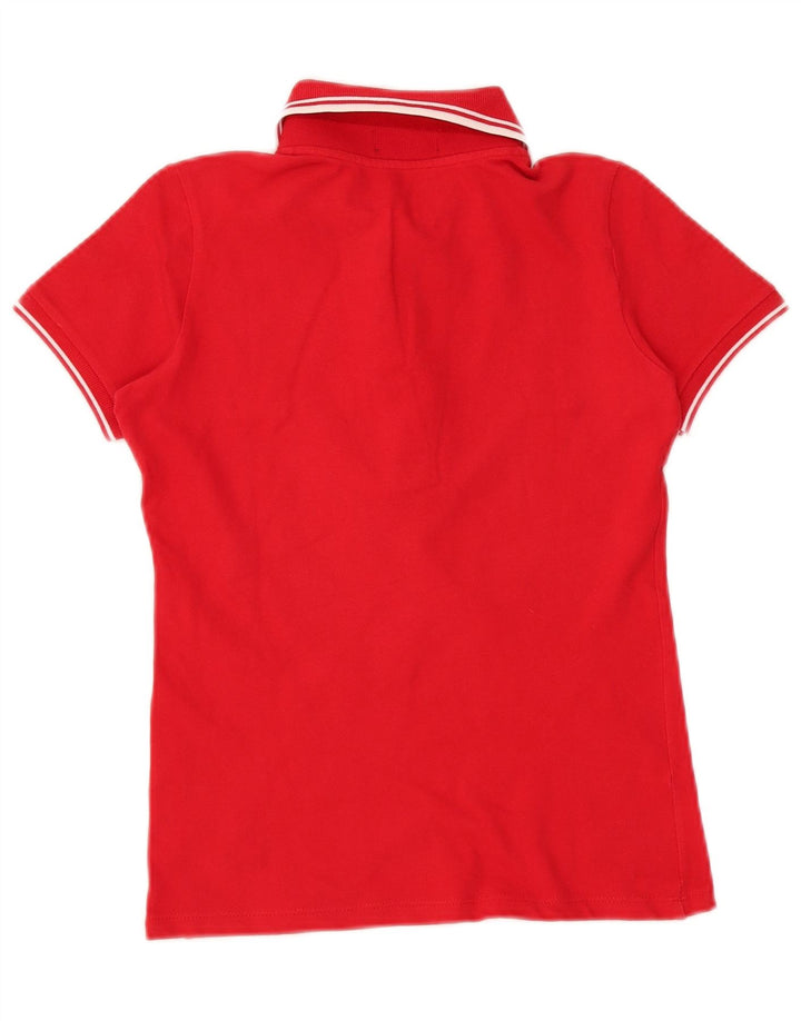 Fred Perry Polo para Mujer UK 10 Small Rojo Algodón
