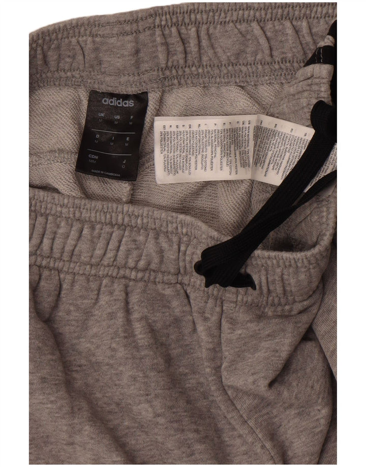 Pantalones cortos deportivos Adidas para hombre de algodón gris medio