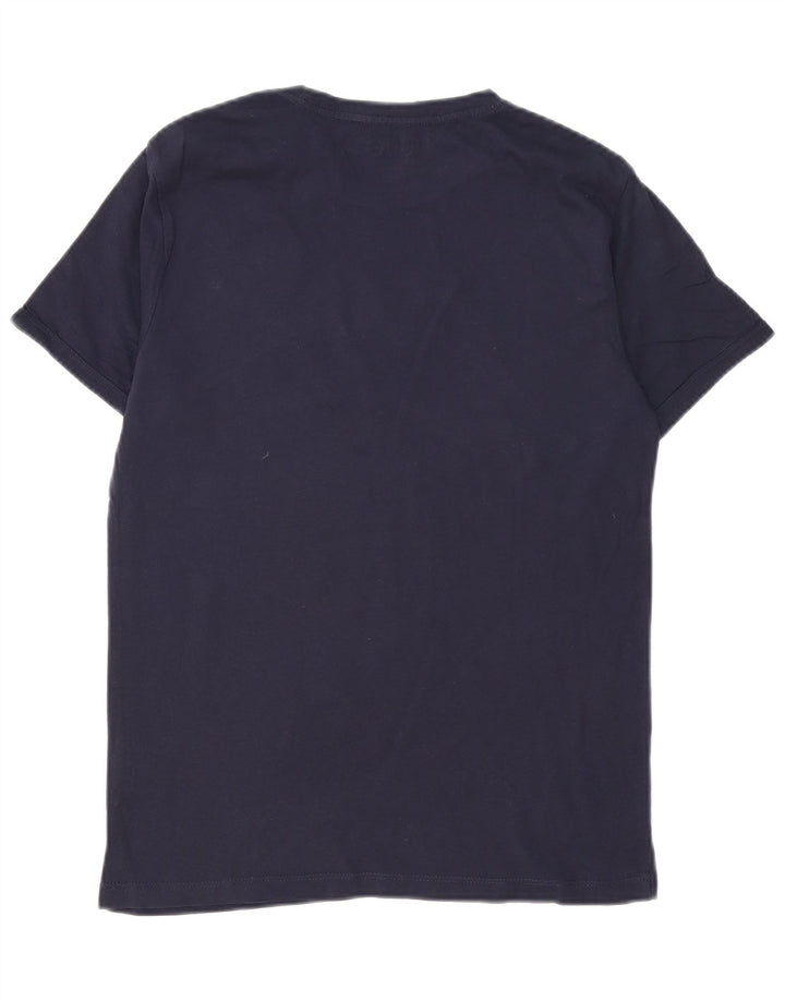 Liu Jo Hombre Camiseta Gráfica Top Medium Azul Marino Algodón