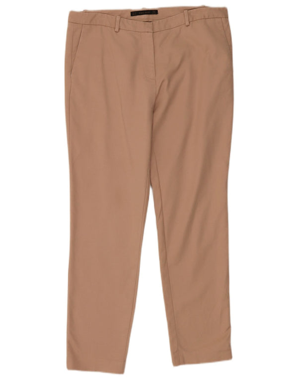 Zara Mujer Pantalón Chino Slim EU 40 Medium W30 L28 Algodón Rosa