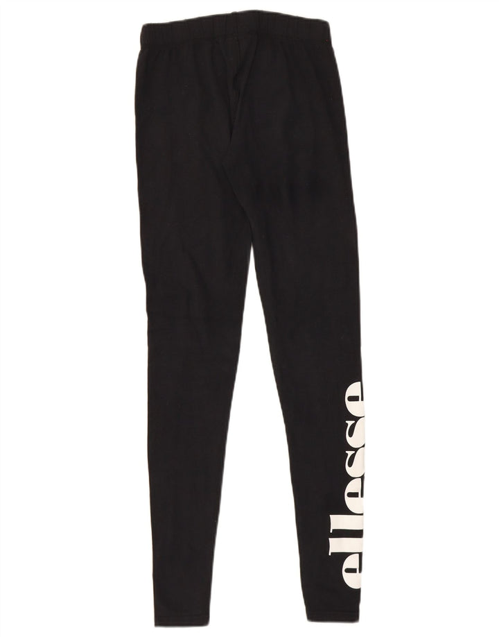 Ellesse Leggings gráficos para mujer UK 8 Small Algodón negro
