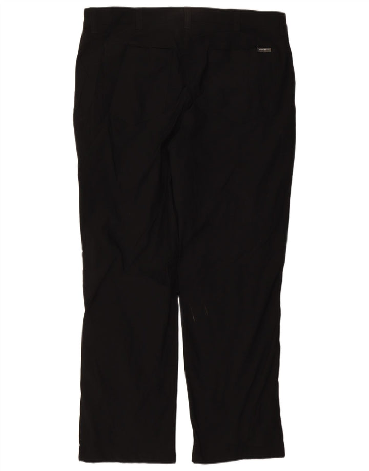 EDDIE BAUER Pantalón cargo recto para hombre W38 L30 Nylon negro
