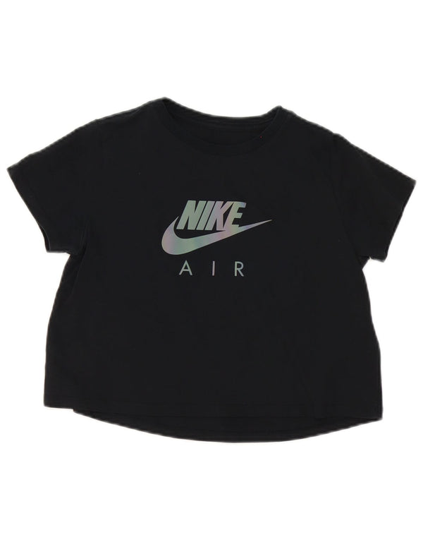 Nike Camiseta gráfica para niñas 12-13 años Grande Algodón Negro