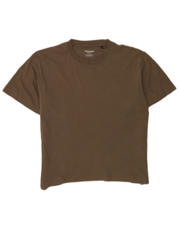 Jack & Jones Hombre Camiseta Top Small Khaki Algodón