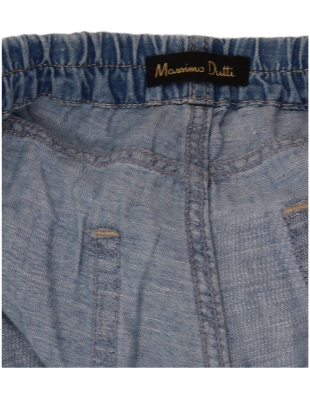 Massimo Dutti Vaqueros Sueltos De Tiro Alto W28 L28 Azul