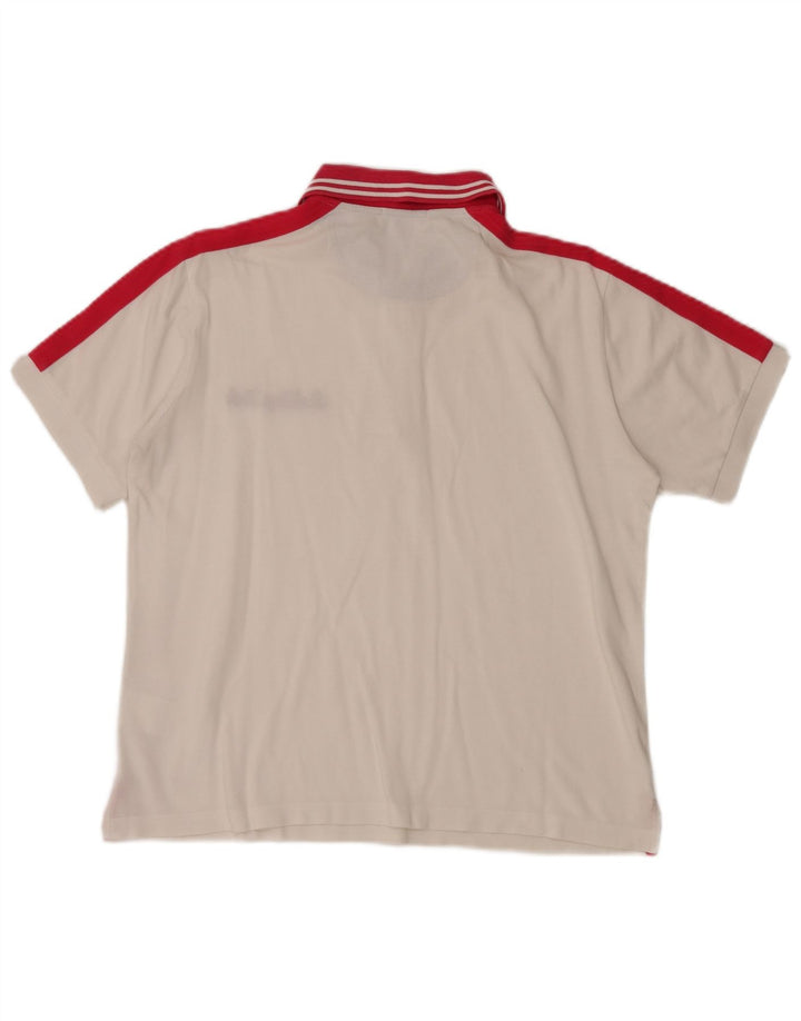 SERGIO TACCHINI Polo de hombre de algodón color block blanco grande