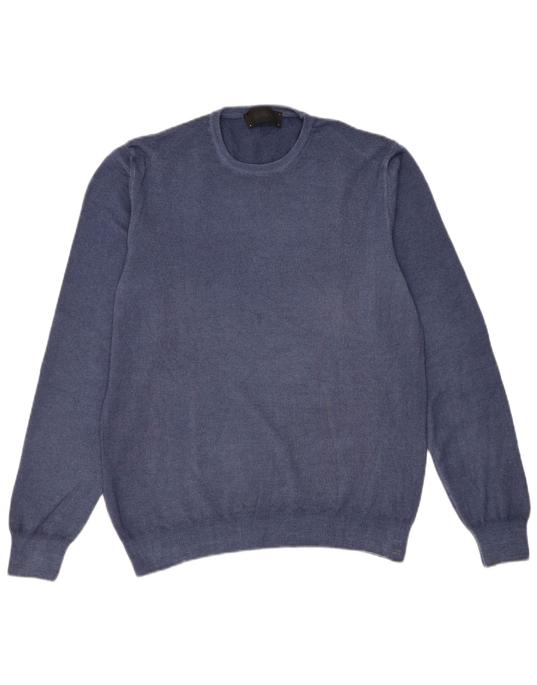 Les Copains Jersey De Cuello Redondo Para Hombre IT 50 Medium Azul Marino Lana