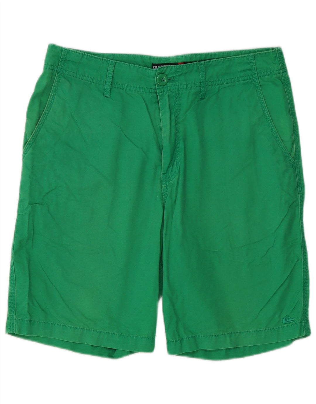 Pantalones cortos chinos Quiksilver para hombre W32 Algodón verde medio