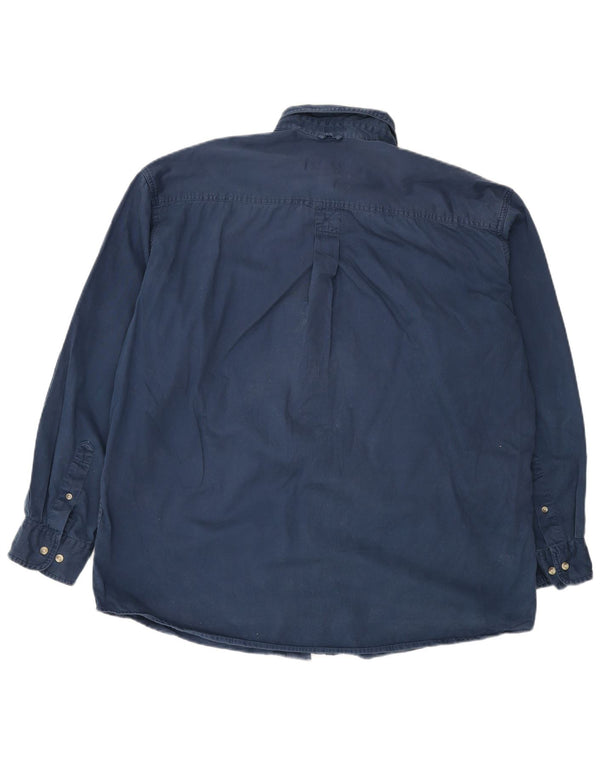 Timberland Camisa Rugged Fit Hombre XL Algodón Azul Marino