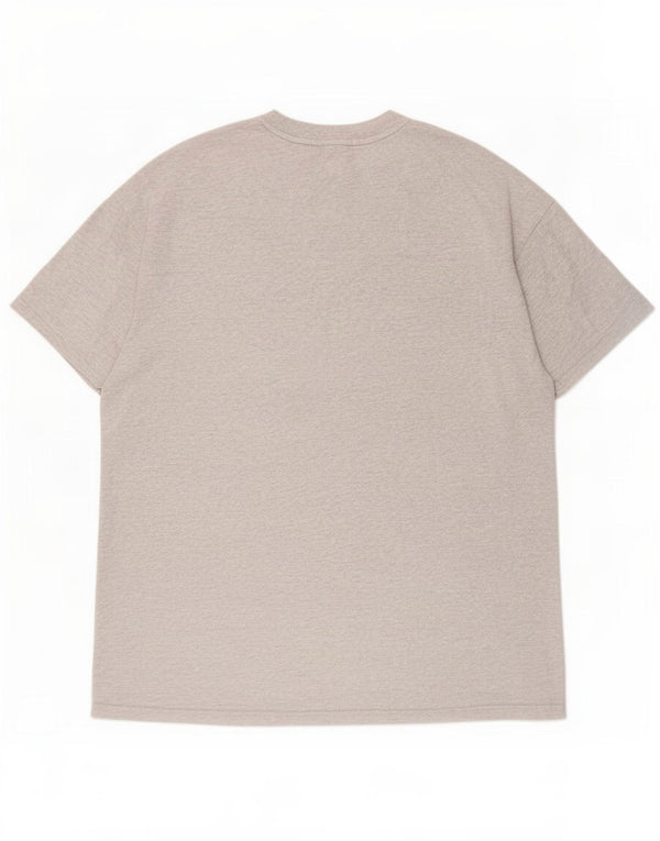 Puma Camiseta holgada para hombre Top pequeño gris moteado
