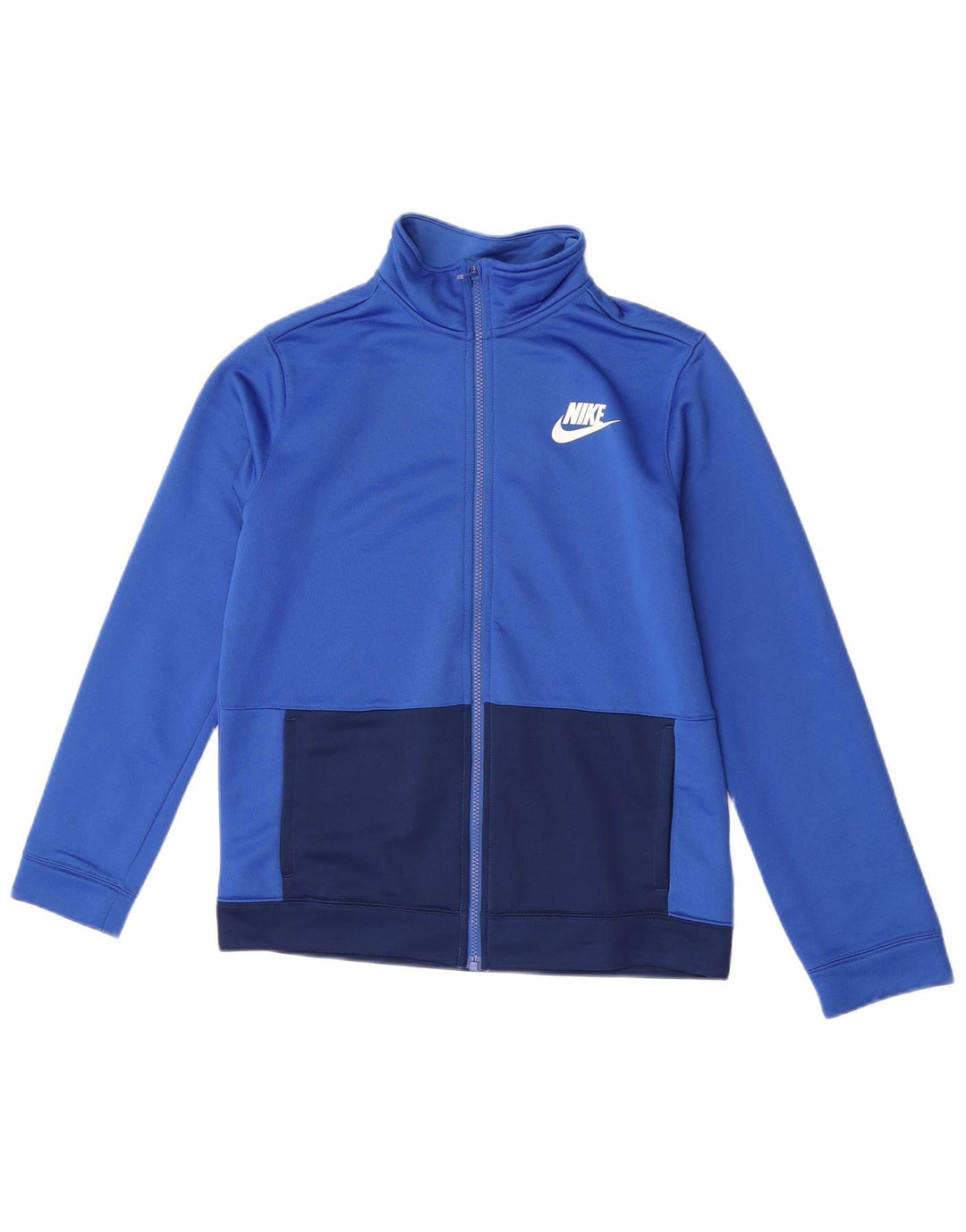 Nike Chaqueta de chándal para niños 13-14 años XL Azul Colorblock Poliéster