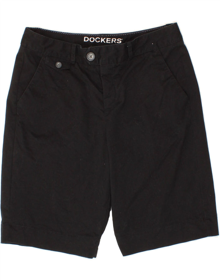DOCKERS Womens Chino Shorts US 8 Medium W30  Black Cotton Vintage Dockers and Second-Hand Dockers from Messina Hembry 