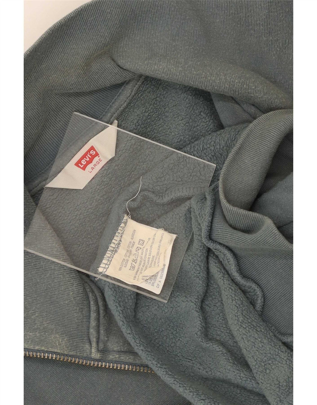 Levi's Mens Chándal Top Chaqueta Grande Algodón Azul