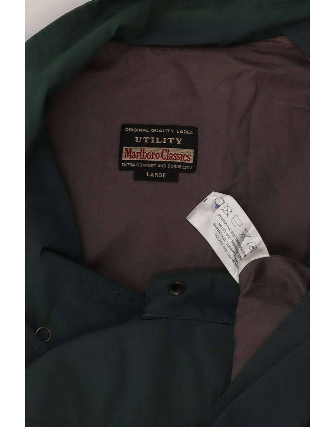 Marlboro Classics Chaleco utilitario para hombre Reino Unido 40 Poliéster verde grande