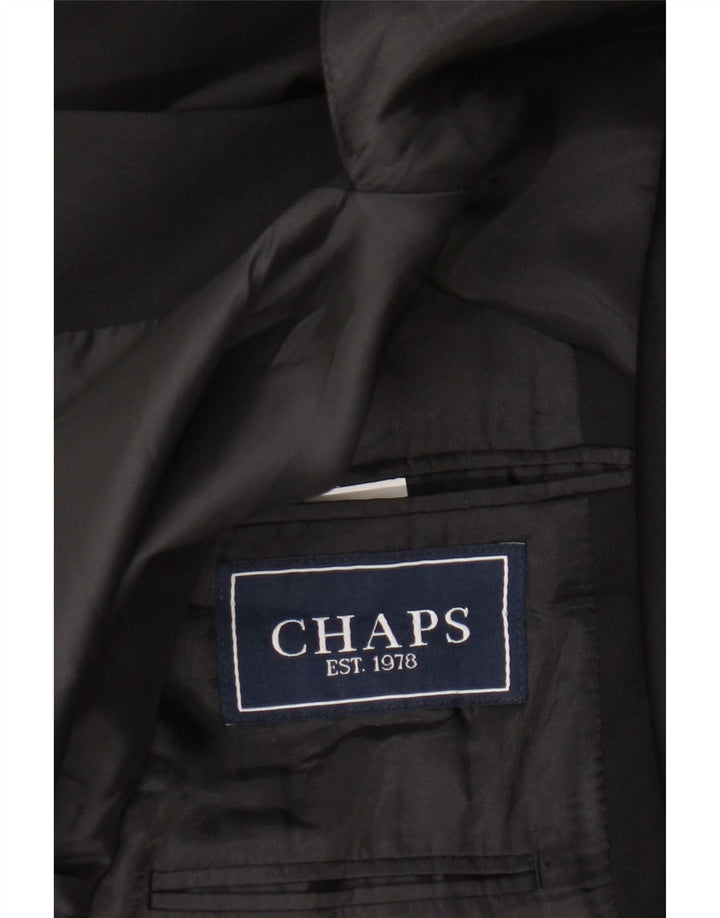 Chaps Chaqueta tipo blazer de 2 botones para hombre UK 38 Mediana Lana negra