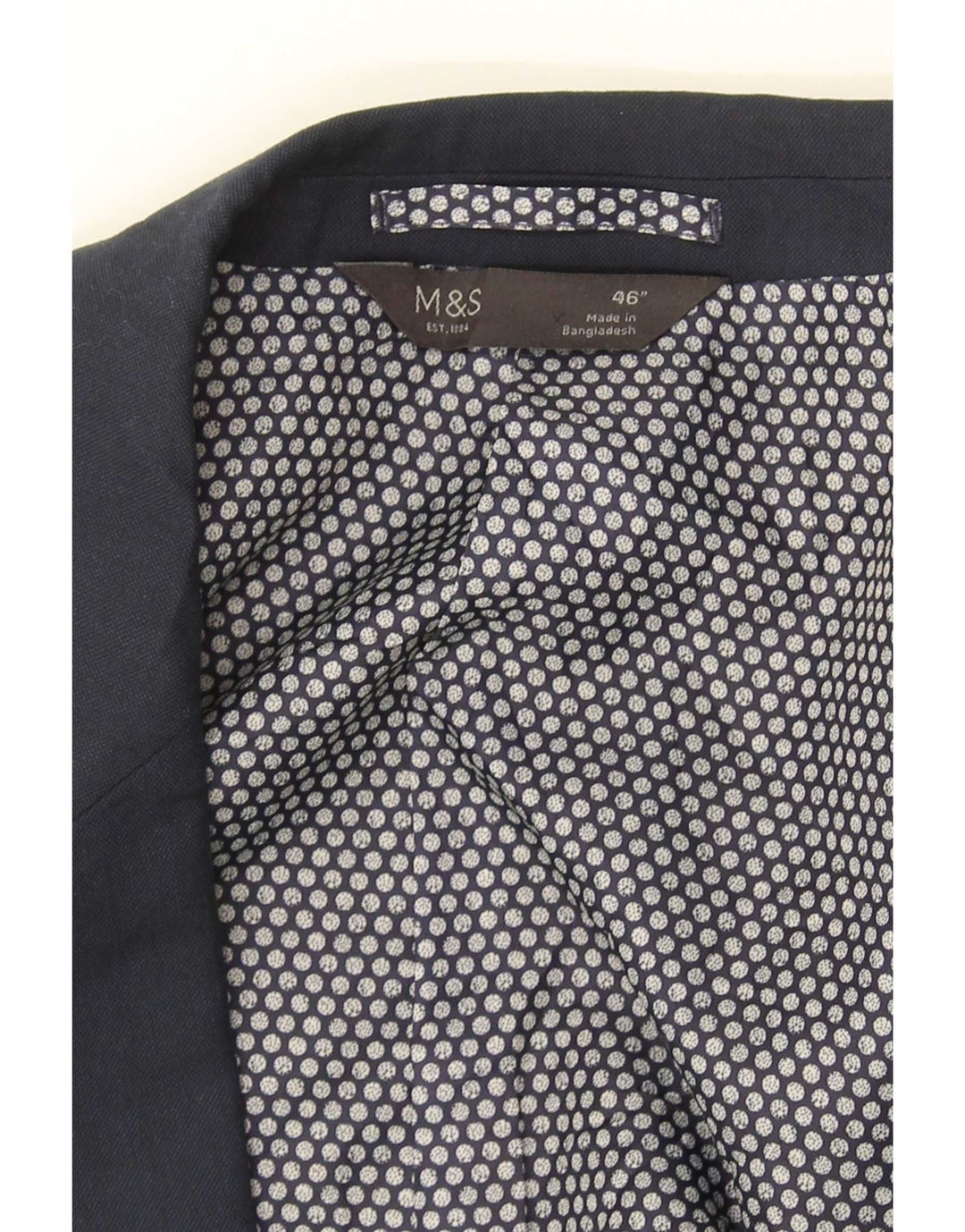Marks & Spencer Chaqueta tipo blazer de 2 botones para hombre UK 46 XL Azul marino