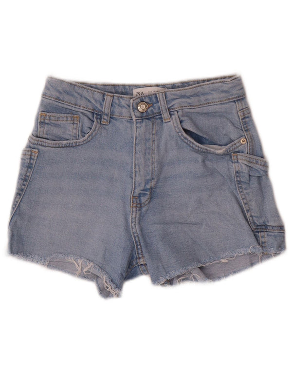 ZARA Shorts Vaqueros Niña 13-14 Años W24 Azul