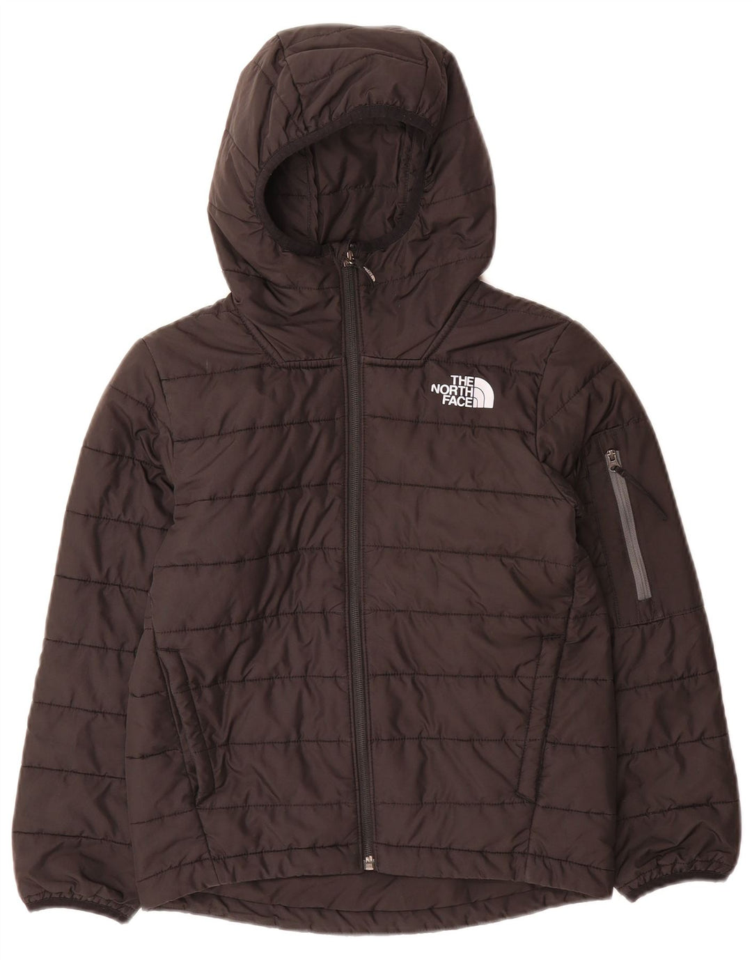 The North Face Chaqueta acolchada con capucha para niño 9-10 años Mediana Negro Poliéster