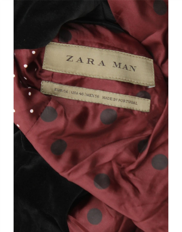 Zara Chaqueta tipo blazer de 2 botones para hombre EU 56 XL Negro