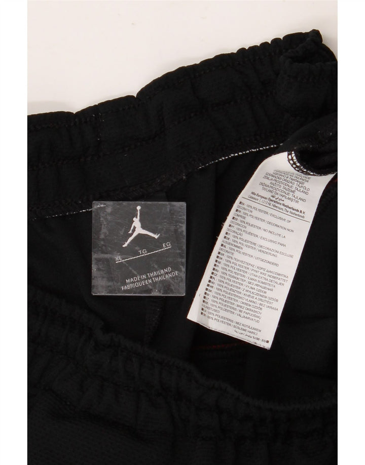 JORDAN Pantalones cortos deportivos para hombre XL Negro Poliéster