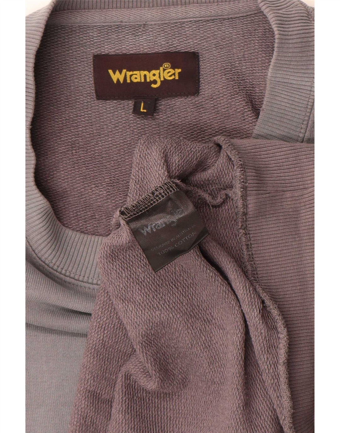 Wrangler Sudadera Gráfica Para Hombre Jersey Grande De Algodón Gris