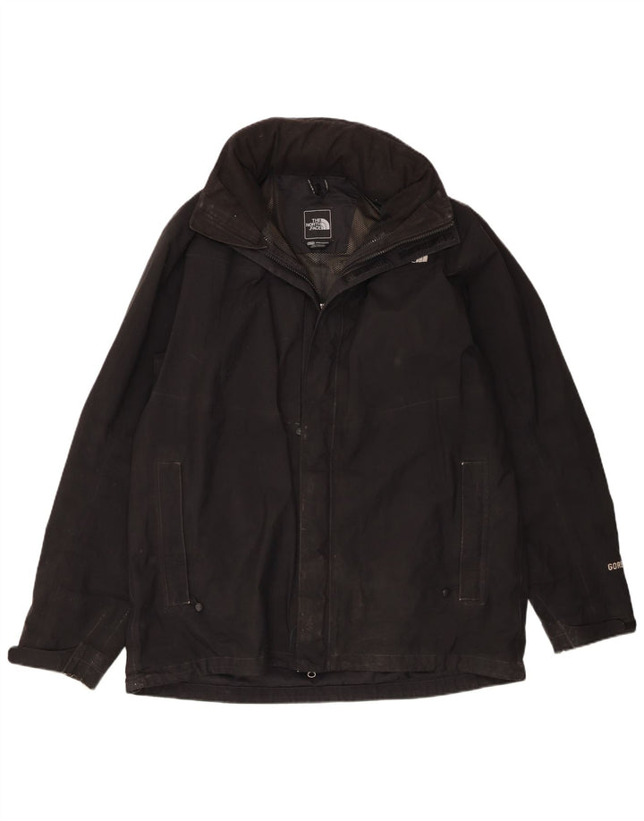 The North Face Chaqueta impermeable con capucha para hombre UK 42 XL Poliéster negro