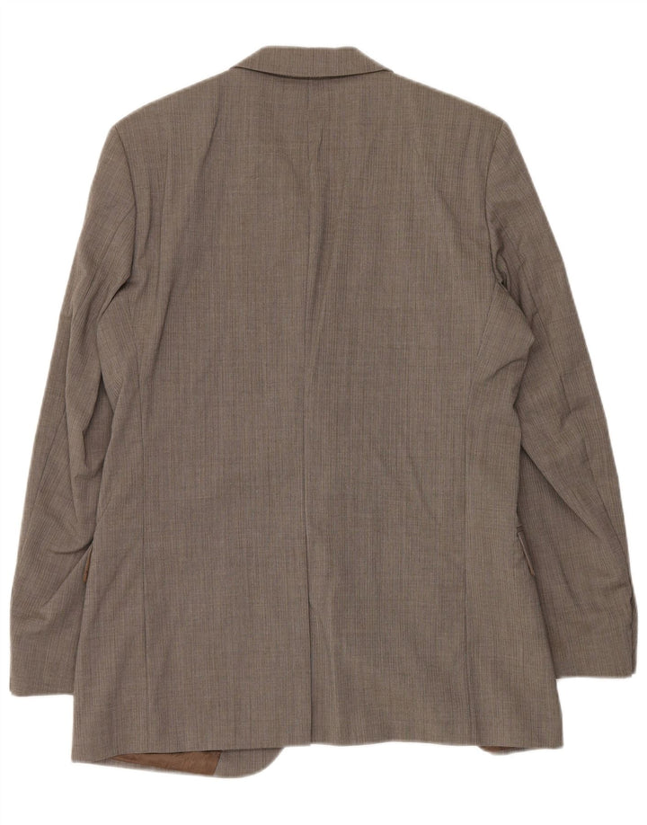 Hugo Boss Chaqueta tipo blazer de 2 botones para hombre UK 48 Lana virgen gris medio