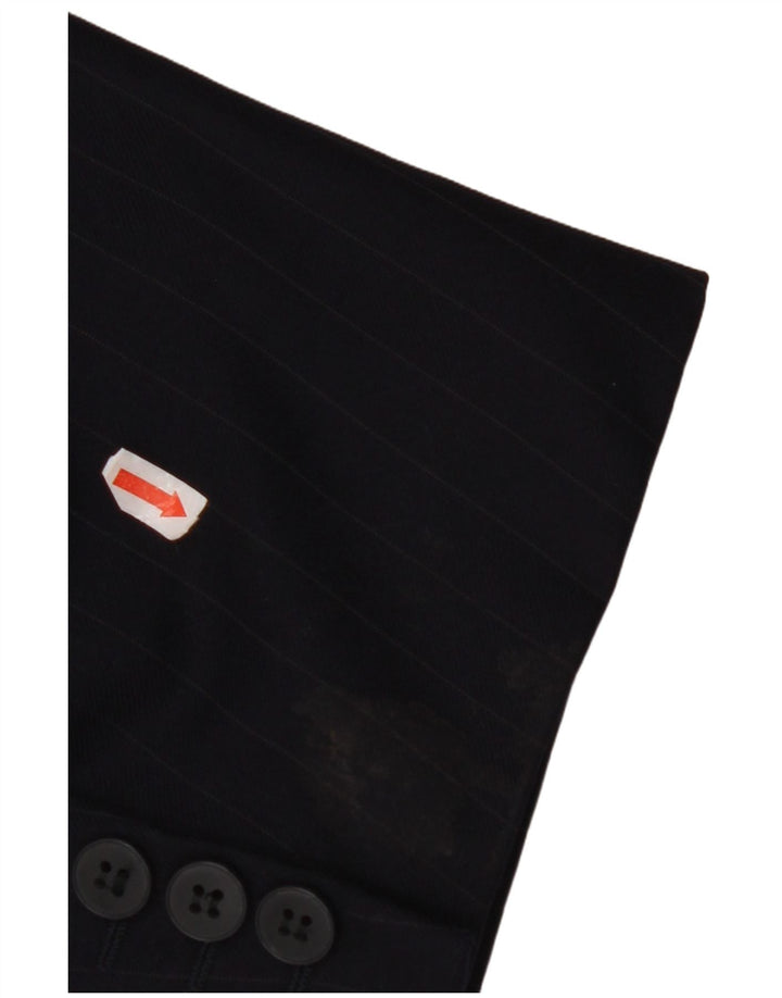 JAEGER Chaqueta tipo blazer con doble botonadura para hombre EU 58 4XL Azul marino a rayas